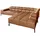 KAWOLA Ecksofa NELSON Braun Leder