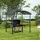 Outsunny Grillpavillon 2,4 x 1,5 m inkl. 0 Seitenteile Dunkelgrau