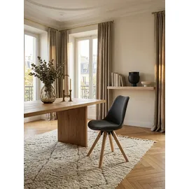 KADIMA DESIGN Esszimmerstuhl Lund Stoff grau 2er Set
