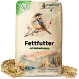 25 kg Fettfutter mit Mehlwürmern für Wildvögel