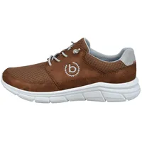 Bugatti Sneaker aus Mesh, amtungsaktiver Turnschuh, elastische Schnürsenkel, Cognac, 41