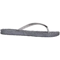 Ilse Jacobsen HORNBÆK | Cheerful01 | Damen Flip Flops mit Glitter | Dänische Design | Sommer Strand Zehentrenner | GREY | 42 EU - 42 EU