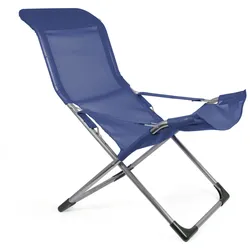 Fiam - Fiesta Sessel, Aluminium / dunkelblau