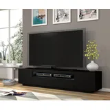 BIM Furniture Aura Lowboard 200 cm Schwarz Matt MDF