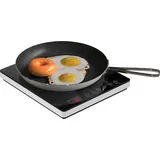 HOMCOM Induktionskochfeld Kochfeld 1 Platte Tragbar Induktionskochplatte mit 10 Leistungsstufen und Temperaturstufen, 2000 W, Timer, Kindersicherung, Schwarz   Aosom