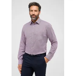 Langarmhemd ETERNA "MODERN FIT", Herren, Gr. 43, Normalgrößen, lila, 100% cotton, tailliert, Langarm Manschette, Hemden