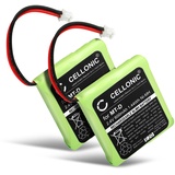 CELLONIC 2X Ersatzakku für AVM Fritz Fon MT-D, Audioline Slim DECT 500, 580 Telefon Ersatz Akku 5M702BMX,GP0735,GP0747,GP0827, 600mAh wiederaufladbare Batterie Telefonakku