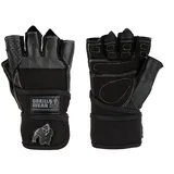 Gorilla Wear Dallas Wrist Wrap Gloves - schwarz Bodybuilding und Fitness Accessoires für Herren, L