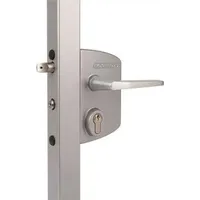 Locinox Industrieschloss silber 4-Loch Mont.f.60-80mm Profile