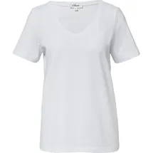 s.Oliver T-Shirt V-Ausschnitt Weiß 36