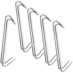 Doppelhaken Fleischhaken zum Räuchern - Edelstahl - 5er Set