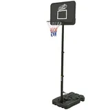 streetskiller höhenverstellbarer Outdoor Basketballkorb 2,00-3,05 m, robuster Standfuß mit Rollen, wetterfest - einfacher Aufbau schwarz|SSK-1 - Schwarz