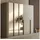 JVmoebel Kleiderschrank 6-türig 200 x 210 x 60 cm Beige/Braun