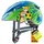 Uvex Kid 2 cc 46-52 cm Kinder blau/grün jungle 2021