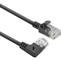 Act CAT6A LSZH Slimline patch cable with RJ45 connectors 90° gewinkelt rechts, 5M - DC2905