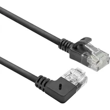 Act CAT6A LSZH Slimline patch cable with RJ45 connectors 90° gewinkelt rechts, 5M - DC2905