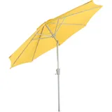 MCW Sonnenschirm Asti Ø 3m Neigbar Gelb