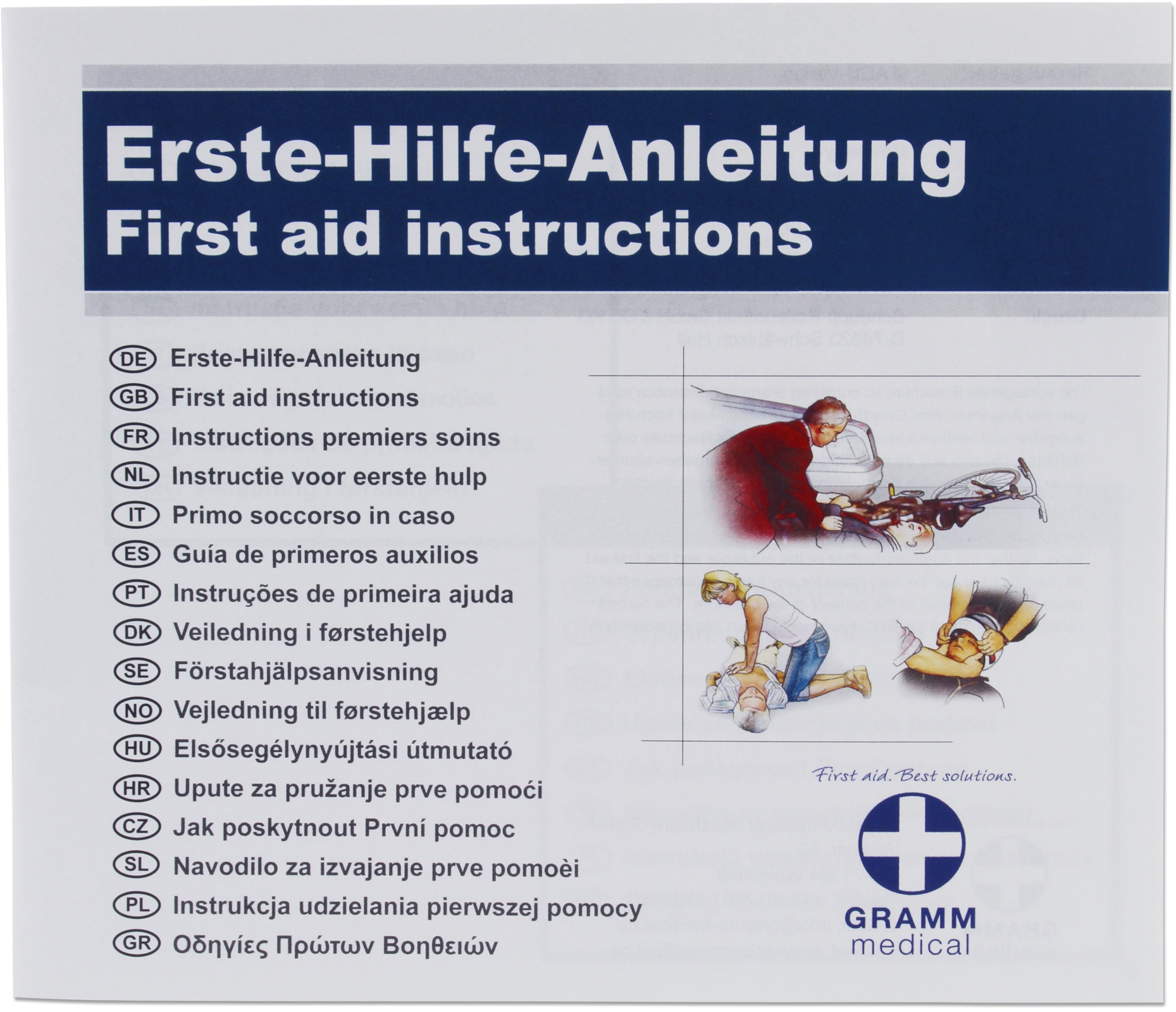 GRAMM medical Anleitung zur Ersten Hilfe
