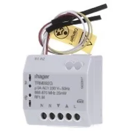 Hager Jalousieaktor TRM692G Funk-UP 1fach/Binaereingang 2fach 3A