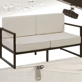Tectake Comosa Loungesofa braun/beige