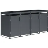 DEGAMO Mülltonnenbox ULM 264 x 124 cm anthrazit