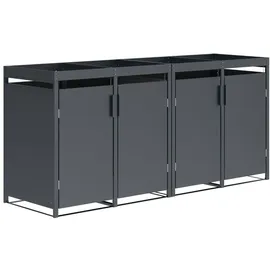 DEGAMO Mülltonnenbox ULM 264 x 124 cm anthrazit