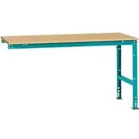 Manuflex Ansatztisch UNIVERSAL Standard, Tischplatte Multiplex, 1750x1000, wasserblau