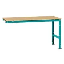 Manuflex Ansatztisch UNIVERSAL Standard, Tischplatte Multiplex, 1750x1000, wasserblau
