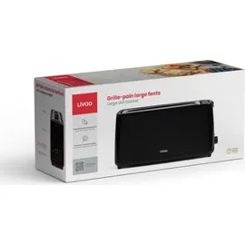 LIVOO Langschlitz-Toaster Schwarz