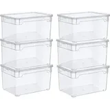 Rotho Clear Box Multimedia 26 x 17,5 x 15 cm 5-tlg. transparent