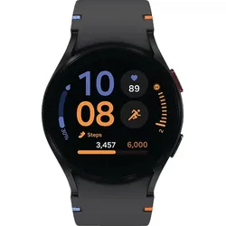 SAMSUNG Galaxy Watch FE 40 mm Smartwatch Armor Aluminum Fluorkautschuk, mm, Black