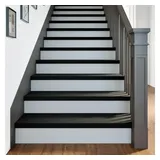 vidaXL Treppenstufen 4 STK. Dunkelbraun 90x25x2 cm Massivholz Eiche, Treppenstufe für Holztreppen, Treppenstufe Holz, Fenstersims, Treppenstufe Eiche