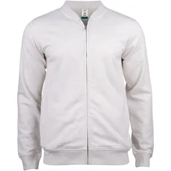CLIQUE Premium Bio-Baumwoll Sweatjacke Herren 925 - natur meliert XXL