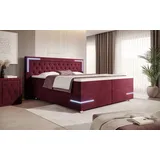 luxusbetten24 Carlotta 140 x 200 cm Rot