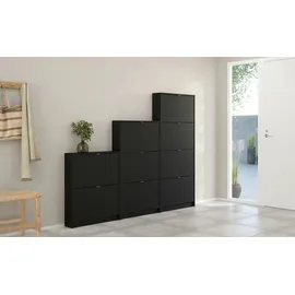 INOSIGN Schuhschrank 70,3 x 85 x 16,6 cm schwarz matt