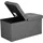 Songmics Truhenbank dunkelgrau 76 cm
