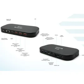 iTEC i-tec Thunderbolt 3/USB-C Dual 4K Docking Station + 1,5m USB-C/DP Kabel PD 60W