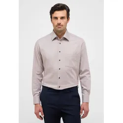 Langarmhemd ETERNA "MODERN FIT", Herren, Gr. 39, Normalgrößen, beige, 100% cotton, tailliert, Langarm Manschette, Hemden, NON IRON (bügelfrei)
