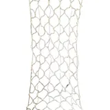 FHS International LED Hanfseil-Lichternetz 78er warmweiß 60x150cm Batteriebetrieb Timer 35353