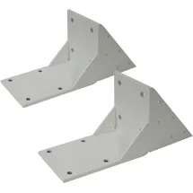 Mendler 2er-Set Dachsparrenadapter für Kassetten-Markise T122 T123, Dachsparren Halterung Adapter ~ weiß