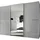 STAUD Schwebetürenschrank Sinfonie Plus 249 x 222 x 68 cm Grau