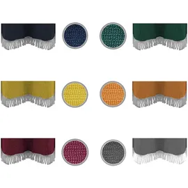 EXKLUSIV HEIMTEXTIL Gartentischdecke mit Fransen Classic 140 x 180 cm dunkelgrau