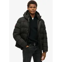 Superdry Steppjacke "HOODED MICROFIBRE SPORT PUFFER", Herren, Gr. S,