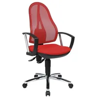 TOPSTAR Bürostuhl Open Point P Plus, mit Armlehnen rot