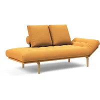 INNOVATION LIVING Schlafsofa Rollo Bow Stoff Ochre