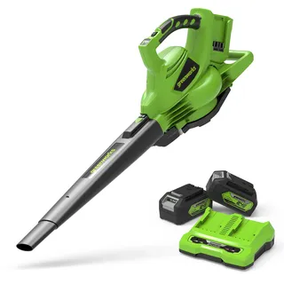Greenworks GD24X2BVK4X inkl. 2 x 4,0 Ah + Ladegerät