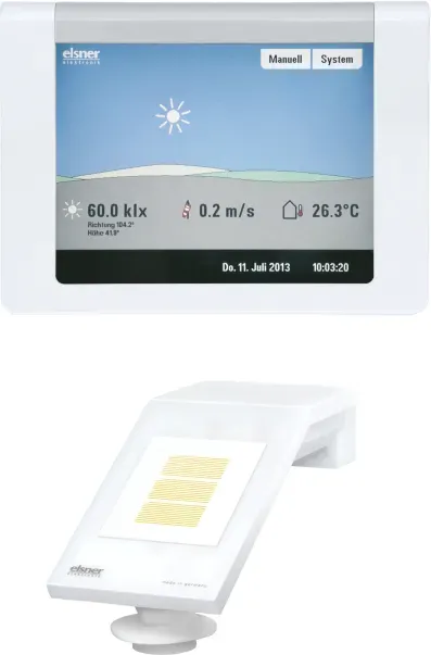 elsner WS1 Color-4, weiß Gebäudesteuerung für 4 Antriebe 230V #60138