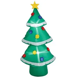 Luca Lighting Weihnachtsbaum aufblasbar grün mit LED