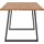 Andas Esstisch, Tischplatte aus massiver Eiche, FSC®- Massivholz, Gestell aus Metall