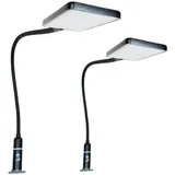 Kalb Material Für Möbel Bettleuchte Schwarz 2 St.